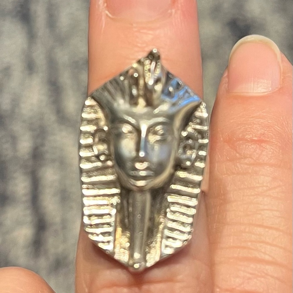 Sterling Silver Pharaoh Ring 5-5.5